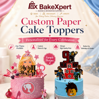 Custom Printed Paper Topper for Birthday & Celebration Cakes